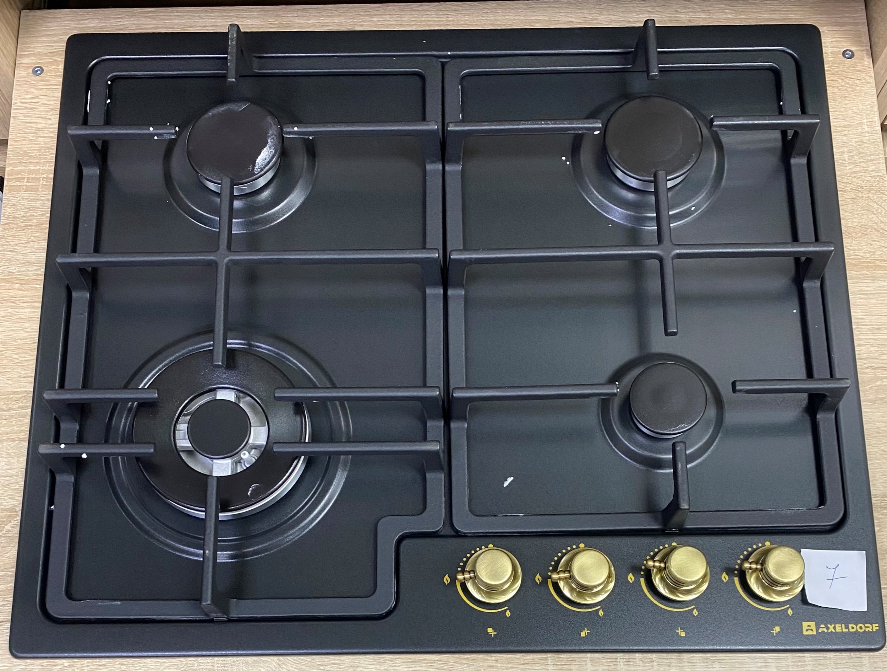 AXELDORF  классик варочная панель метал. GH-0615-2 RETRO BLACK   черн/злто 