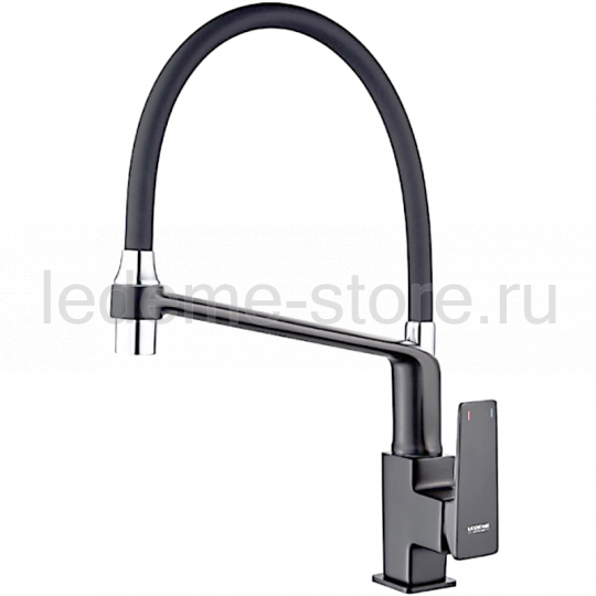 LEDEME   смеситель д\кухни  L 4078 U-12  графит+графит     