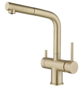 KERN смеситель для кухни 2062 mat gold   +фильтр   