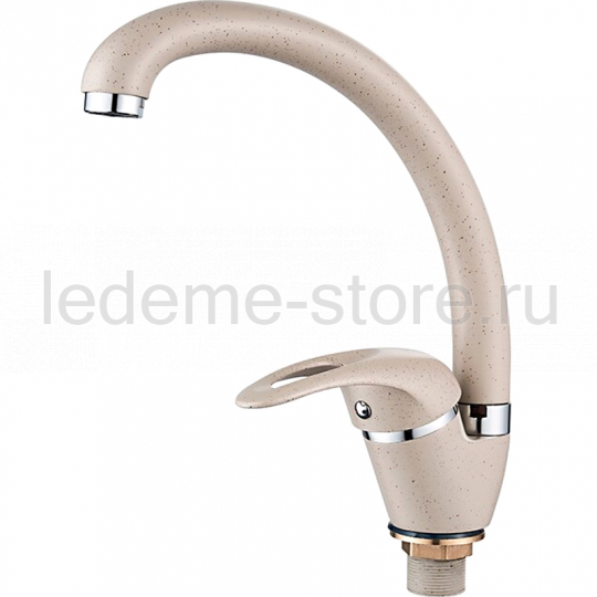 LEDEME   смеситель д\кухни  L 5902 М  беж.   /8       