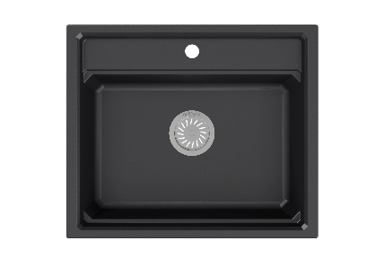 KITCHEN SPACE   Мойка кварц   KS-6004   чаша+крыло, 600*510     /////////////