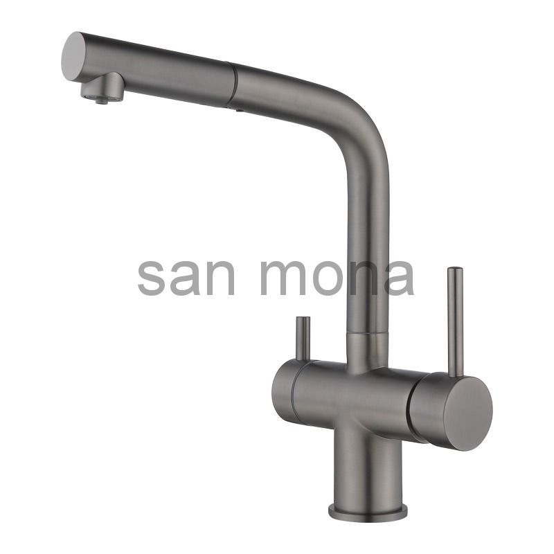 KERN смеситель для кухни 2062 mat gun   +фильтр 