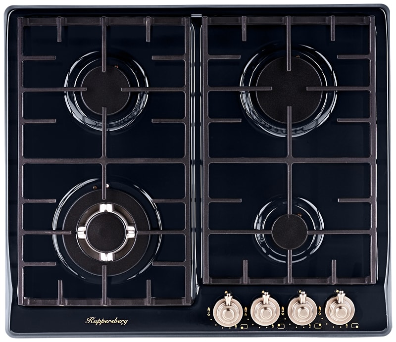 KUPPERSBERG варочная панель газовая   FV 6TGRZ ANT Silver   черн./срб.  _  снято с пр-ва