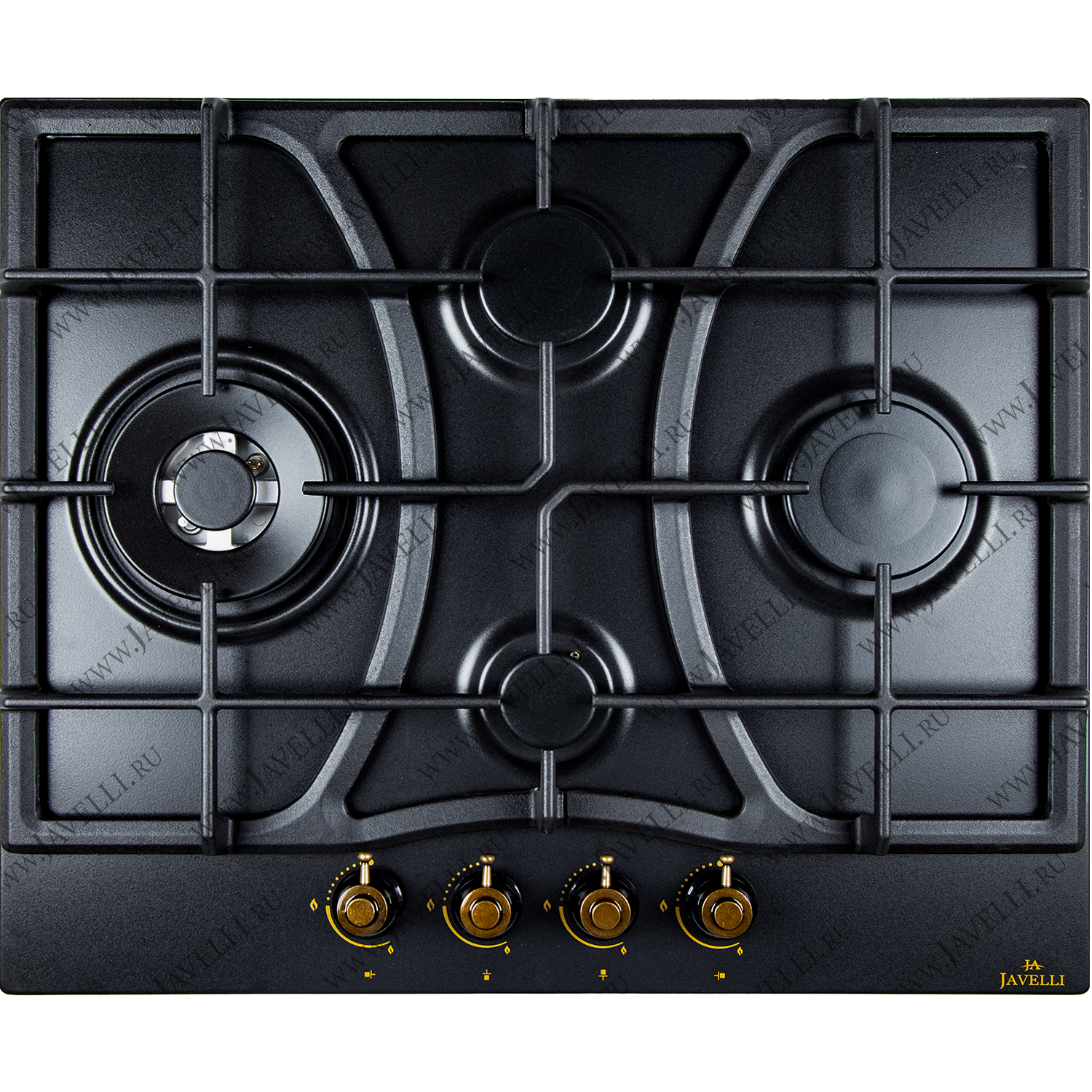 JAVELLI  варочная панель     BH 637 ВG  эмаль,чёрн./брнз,ромб