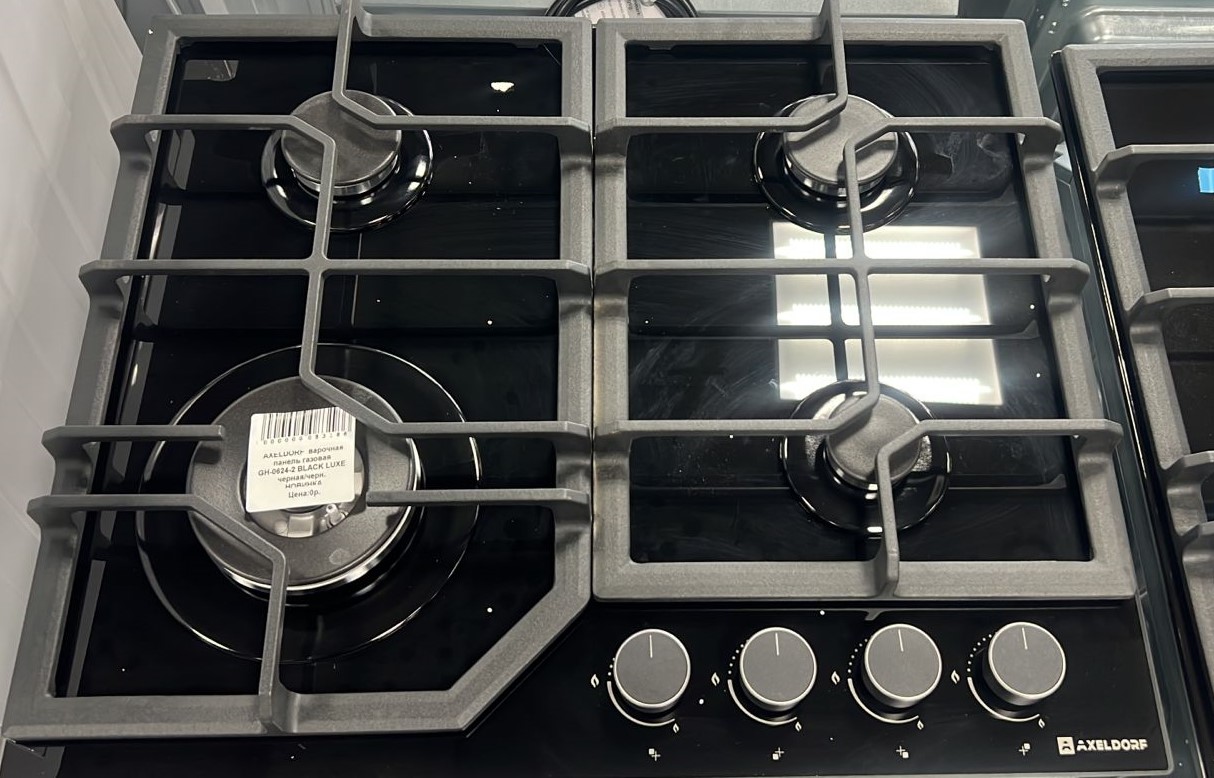 AXELDORF  варочная панель стекло GH-0624-2 BLACK LUXE   черн/черн   