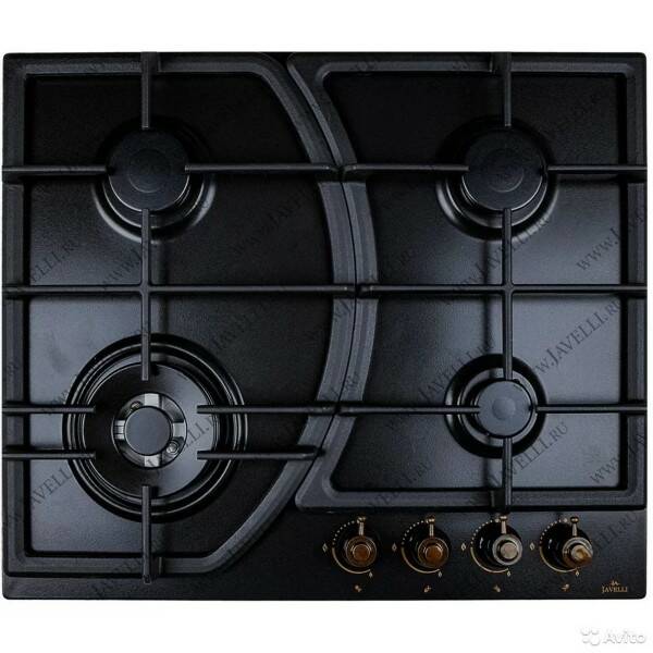 JAVELLI варочная панель     BH 636 ВG  эмаль,чёрн./брнз  _