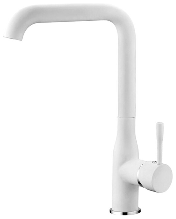 LEDEME   смеситель д\кухни  L 4698 W  белый матовый   /10     