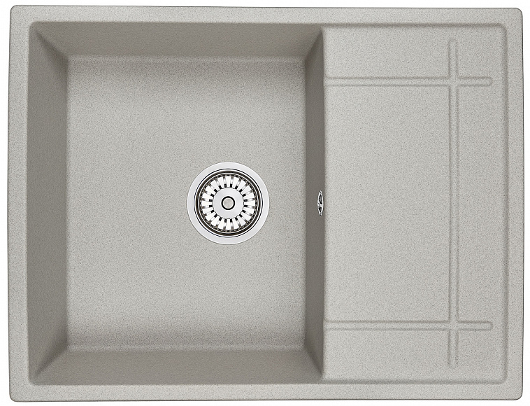 GRANULA   Мойка кварц   GR-6501   чаша+крыло, 650*495     
