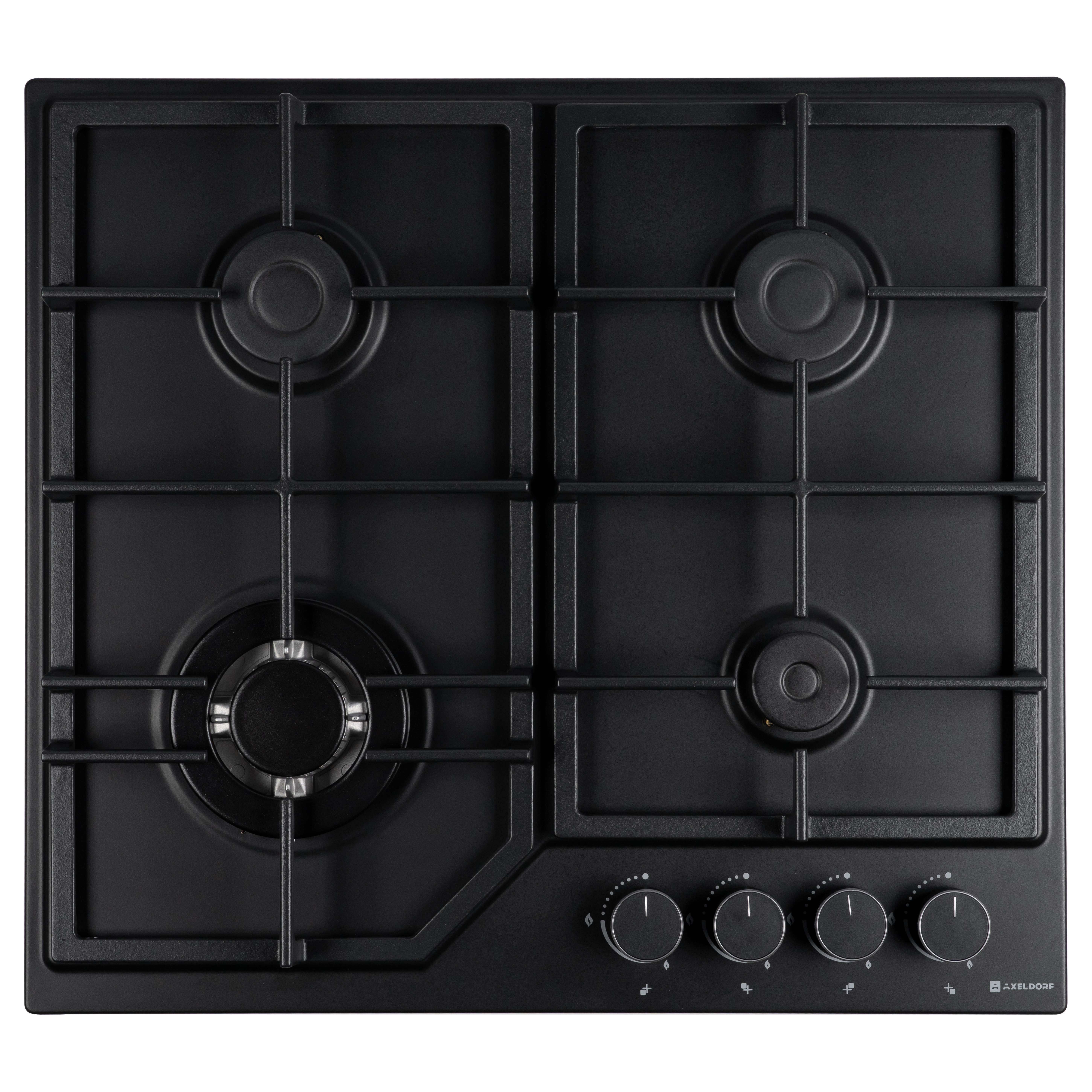 AXELDORF  варочная панель газовая GH-0628-2 BLACK   черн.,мат