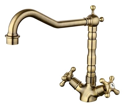 смеситель кухонный  G 4063-4  (Кухня с маховиком)  бронза     