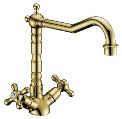 смеситель кухонный  G 4063-6 (с маховиком позолоченн)       