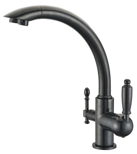 KAISER  смеситель для кухни  Vincent   31244-5   чёрный мрамор   +чистая вода          8* 