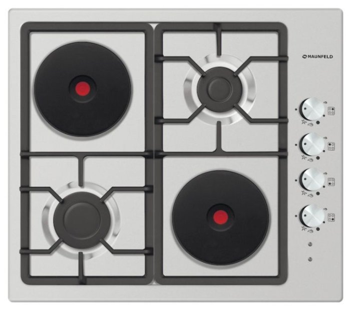 MAUNFELD  варочная панель комбинированная    EEHS  64.5 ES/KG            2+2  нерж. _