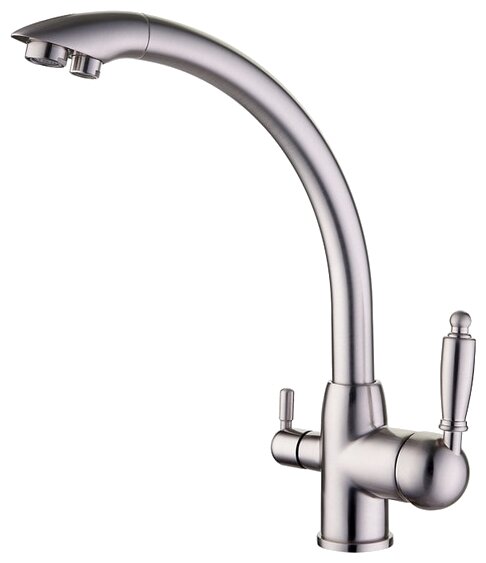 LEDEME смеситель д\кухни  L 4455 А-3  сатин   /10 _   