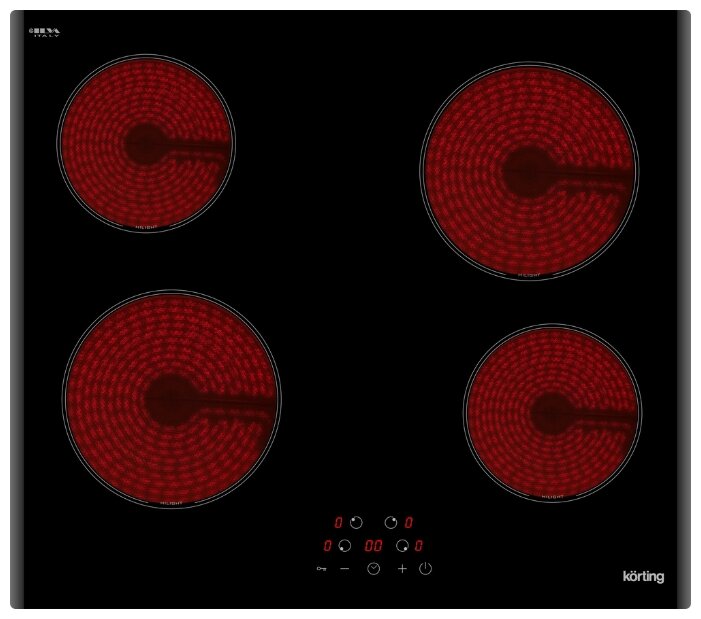KORTING варочная панель   cтеклокерамика  электрич   HK 60003 B _