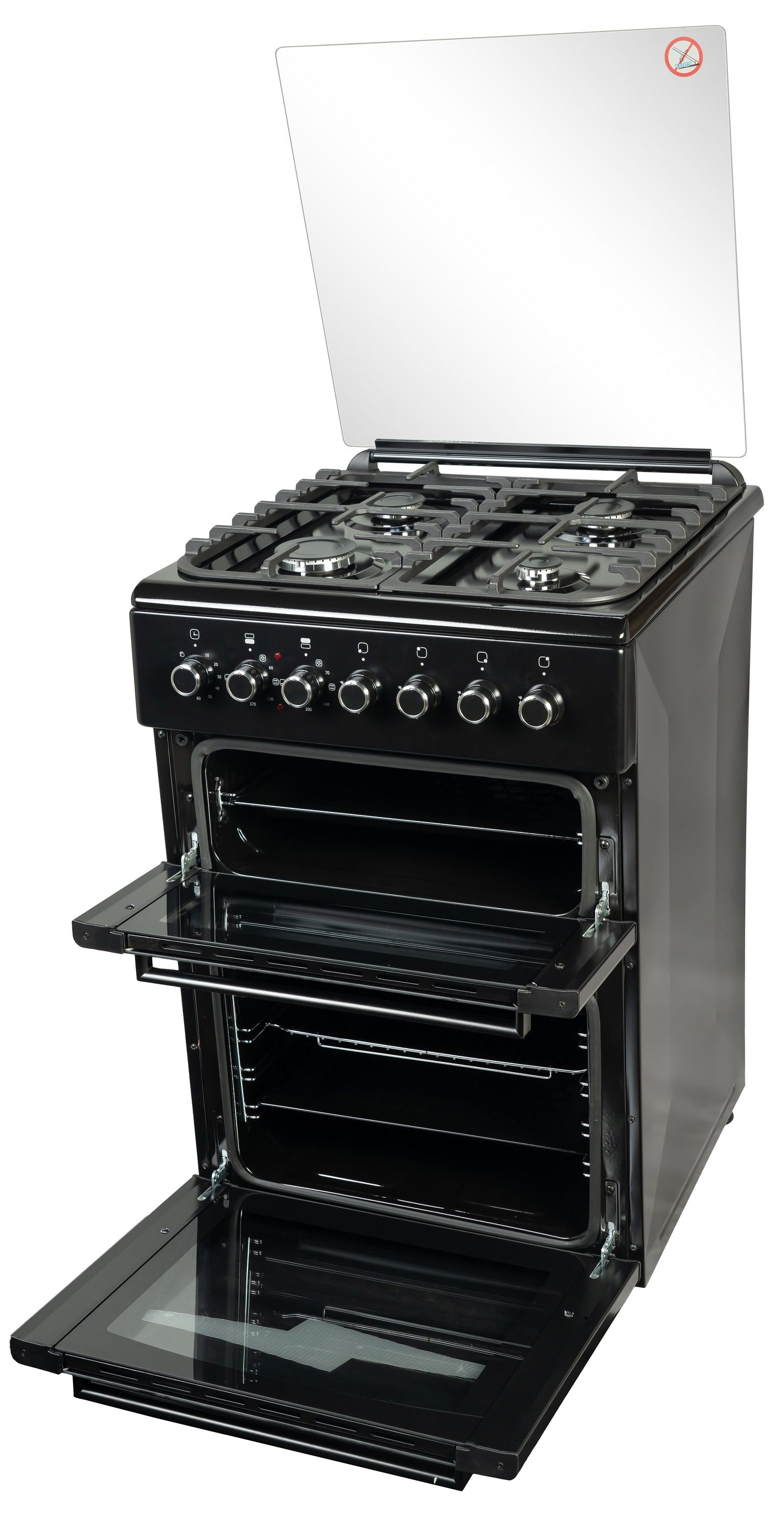 IL MONTE   кухонная плита   FO-GE5050 BLACK   черн. 