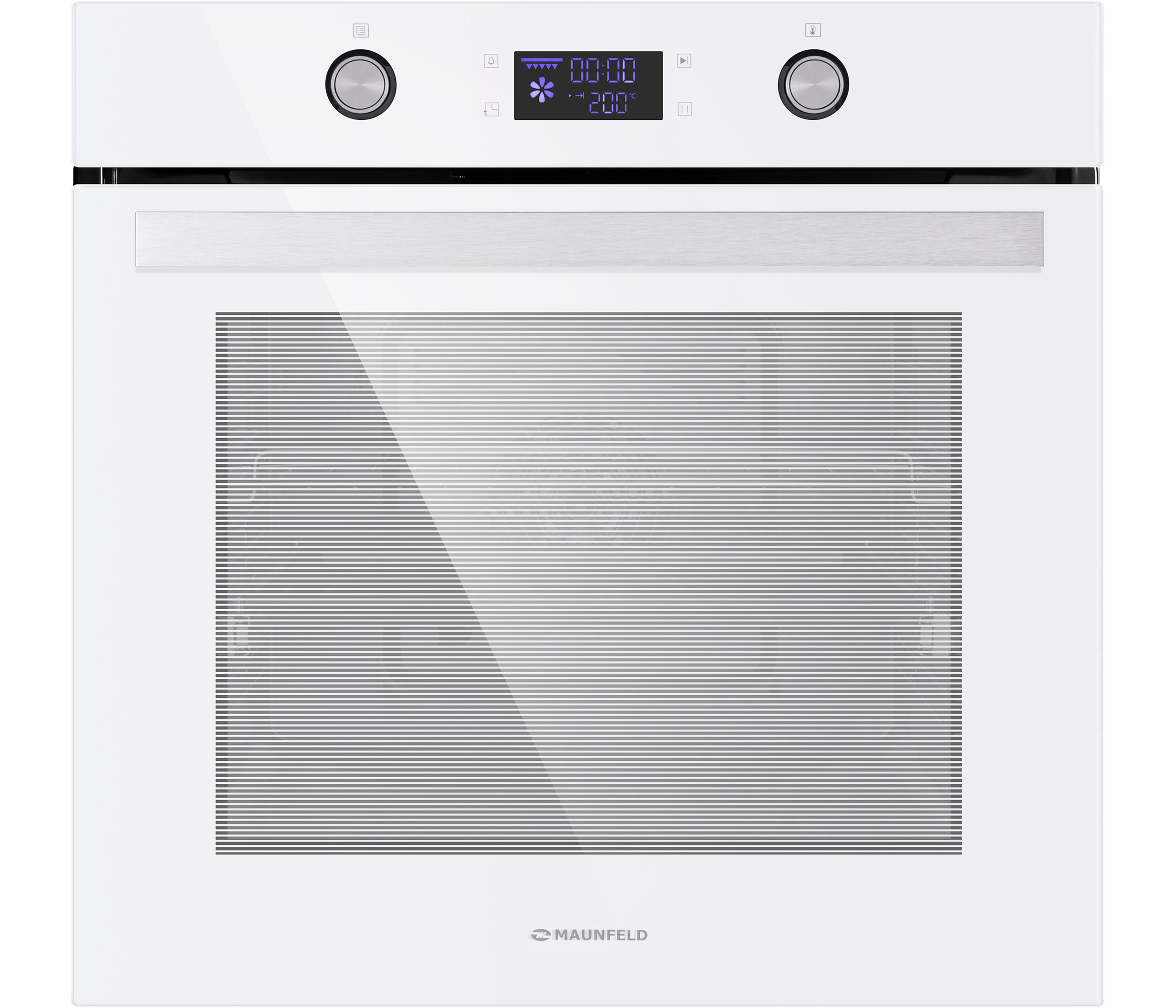 MAUNFELD  духовка электрическая     АEOН. 749 W     белая, стекло  _