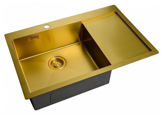 ZORG  мойка для кухни BRONZE   ZL R-7851  L       левая          серия LIGHT 