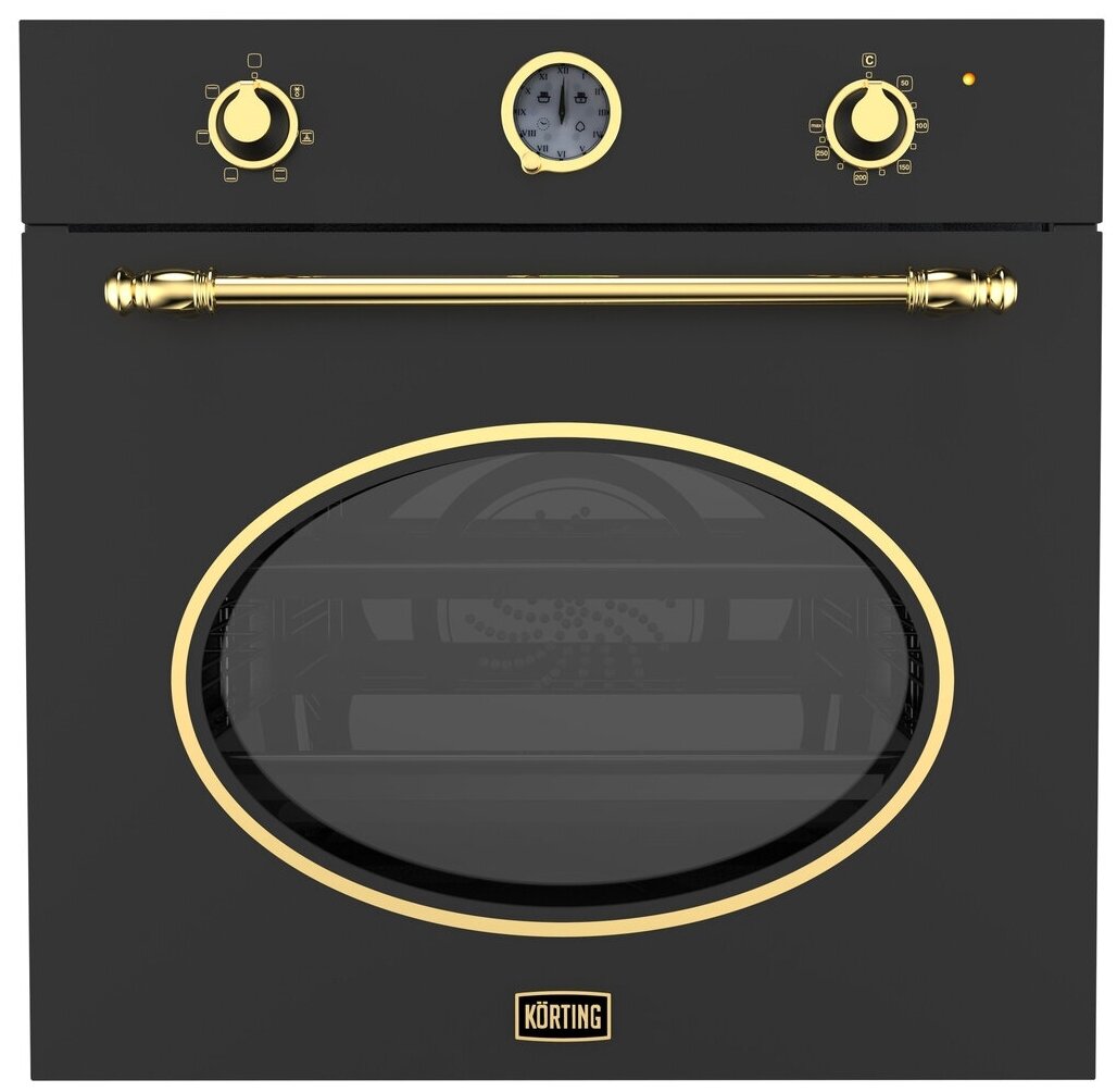 KORTING   духовой шкаф электрический   OKB 461 CRGN    Черный, золото  _