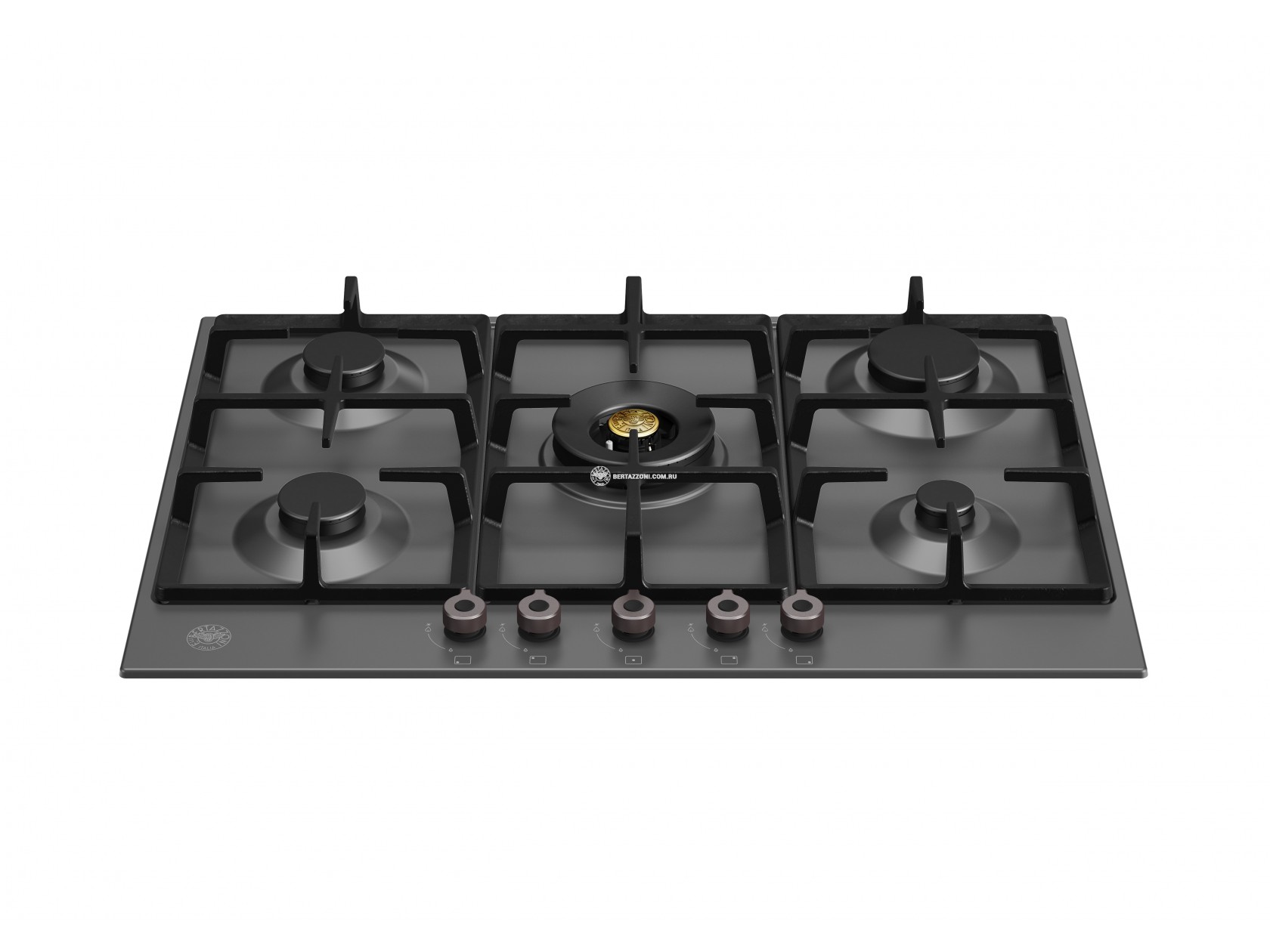 BERTAZZONI  варочная панель газовая 75см   P755СPRONE    черн.мат.