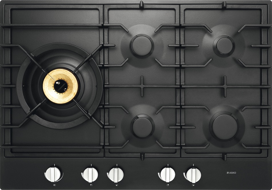 ASKO  варочная панель газовая   HG 1776 AB    черн.,75 см