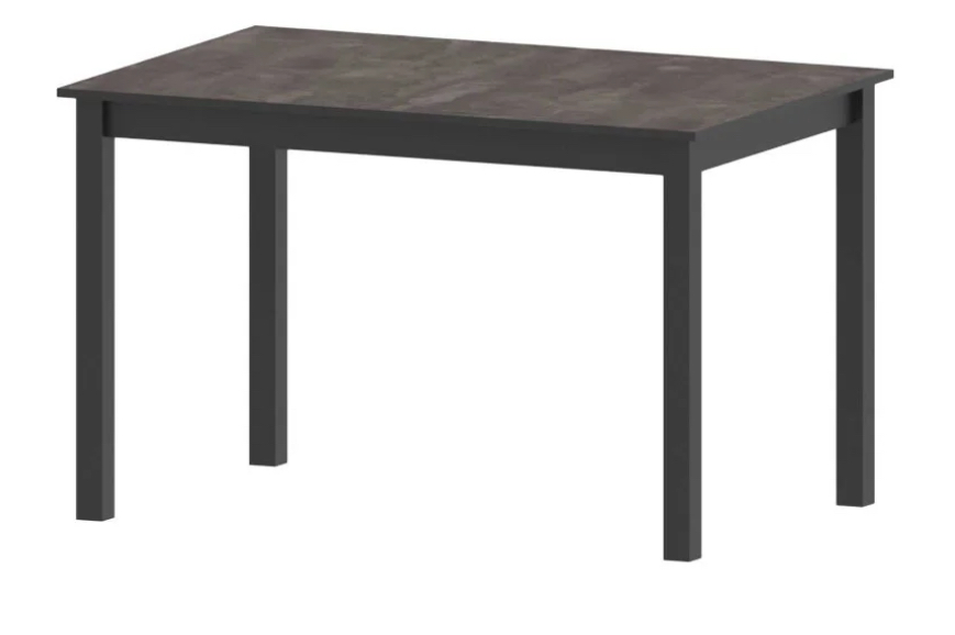 Стол ТАЛЕР ламинат (1100х740) SOLID шелковый камень,кромка шелк.камень (опора 6 бел.мат.)