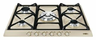 SMEG  варочная панель газовая    SR 775 PO   беж.     