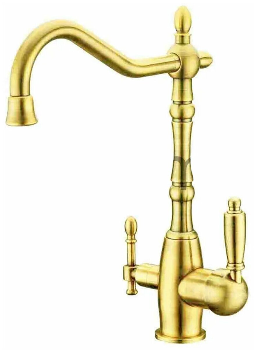 KERN смеситель для кухни 2038 gold   +фильтр   /8  _