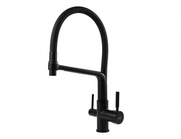 KAISER  смеситель для кухни  Viko   5602    чер.мат.   +чистая вода      10* +